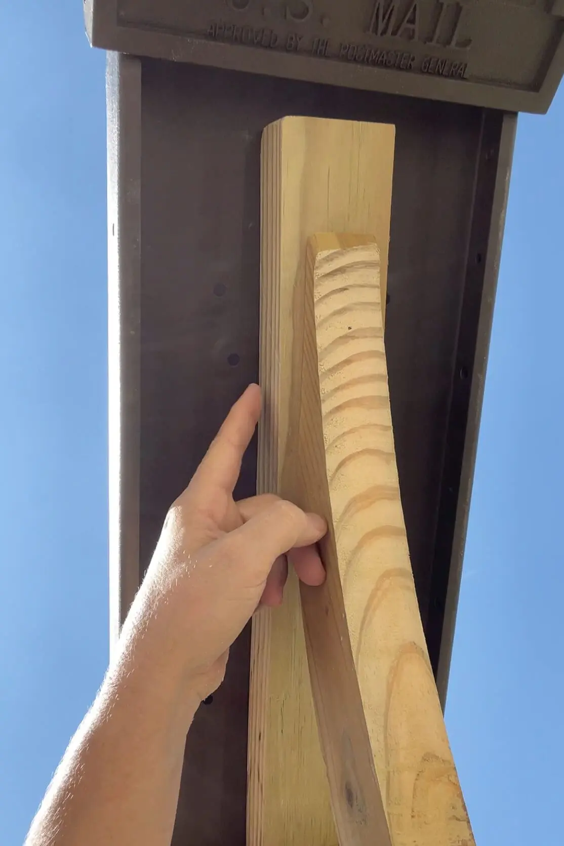 Mounting a mailbox outside.